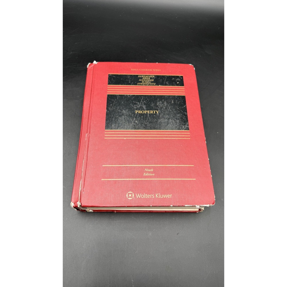 Property Ninth Edition Aspen Casebook Series Dukeminier Krier Hardcover Law Book